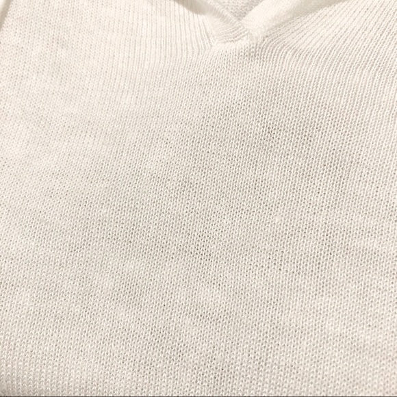 Ann Taylor White Linen Blend Tie Front Sweater Size XS - Picture 6 of 6